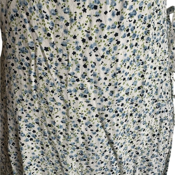 Brandy Melville Floral Wrapped Around Side Tie Midi Dress Size 2 - Picture 16 of 17